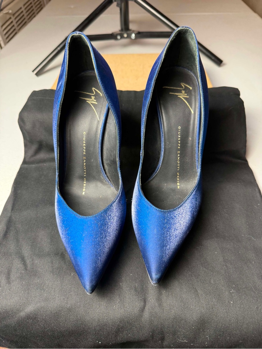 $695 Giuseppe Zanotti Design Woman Pump Stilletto Royal Blue Sz 35.5 / US 5.5 - Picture 2 of 14